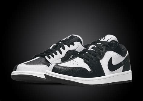 jordan black and white low.